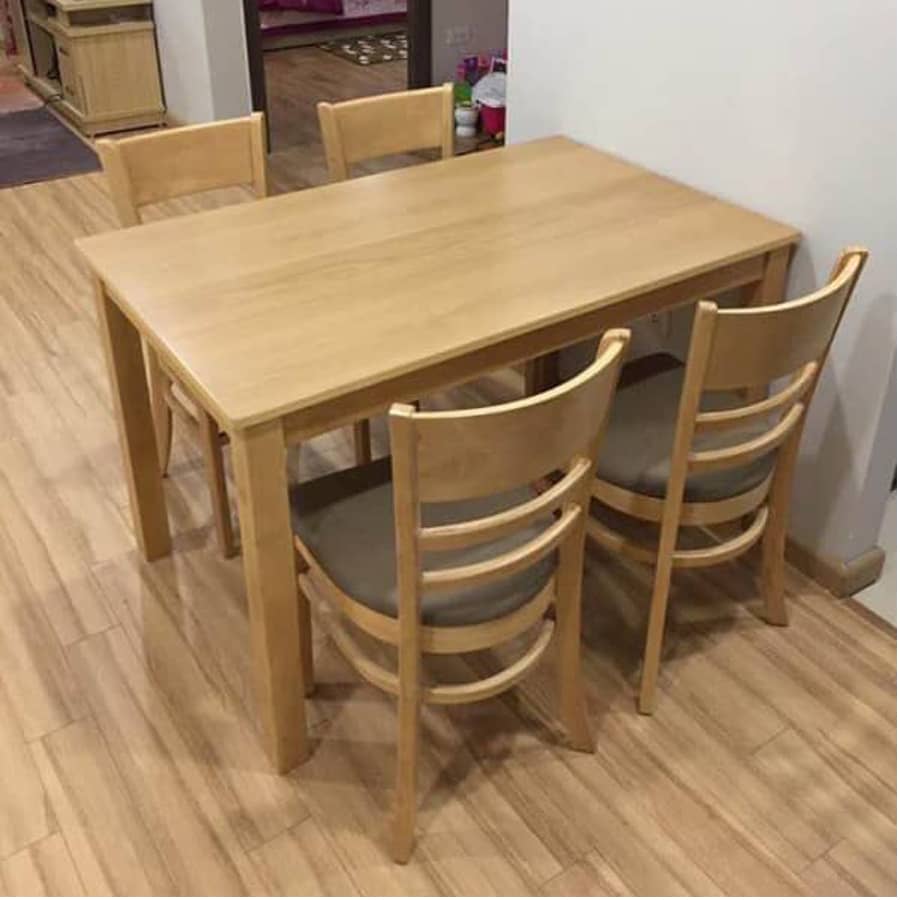 Bàn Ăn Cabin 4 Ghế Màu Tự Nhiên BA10