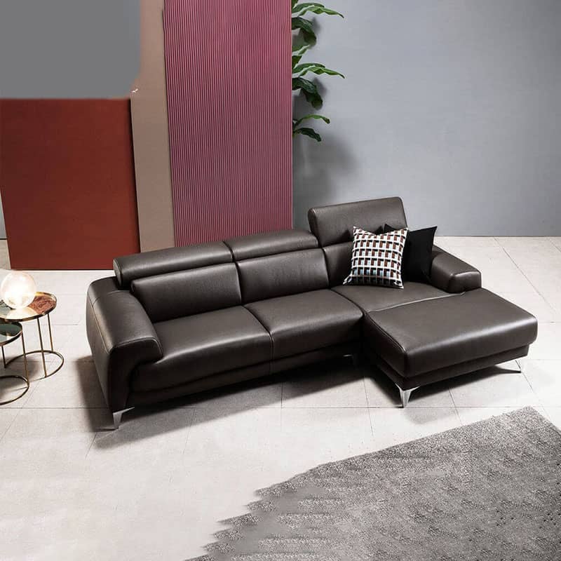 Bộ Sofa da góc chữ L hiện đại SFD68