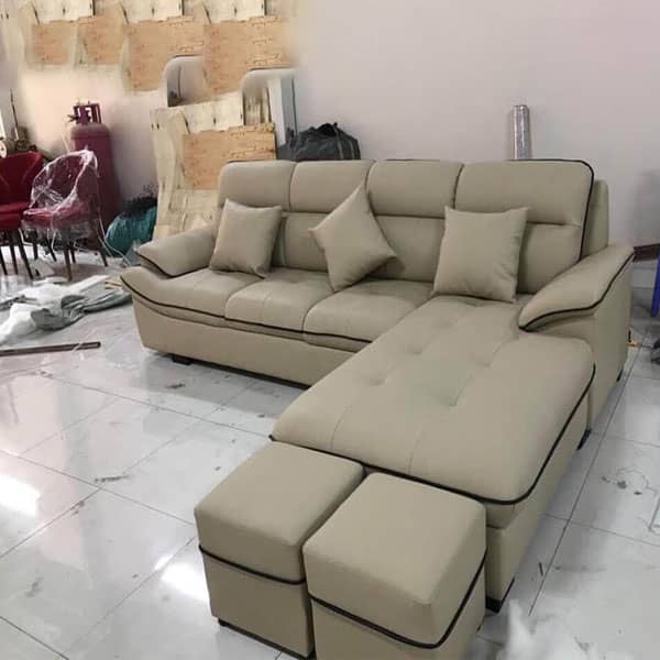 Bộ Sofa góc da chữ L SFD69