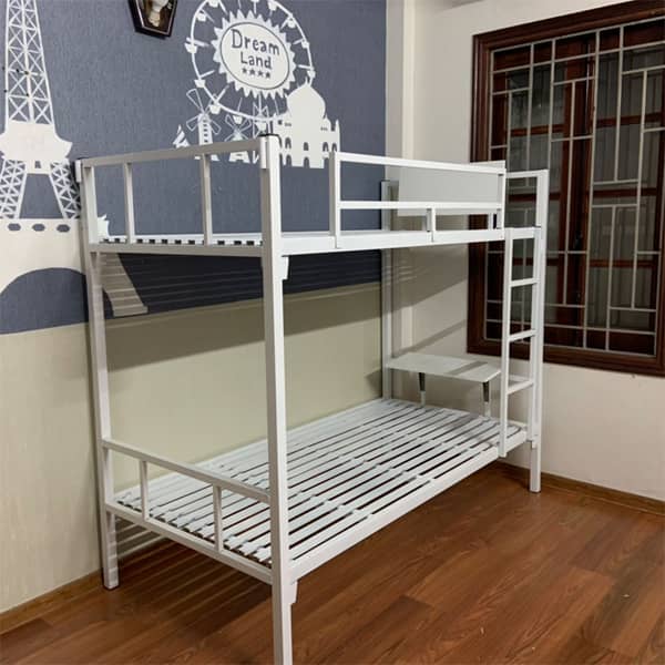 Giường tầng sắt 85 có bàn học GT33 Giường tầng sắt 85 có bàn học GT33
