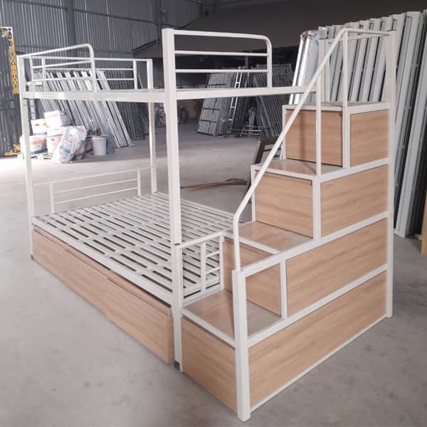 Giường tầng trẻ em có cầu thang ngăn kéo GT16