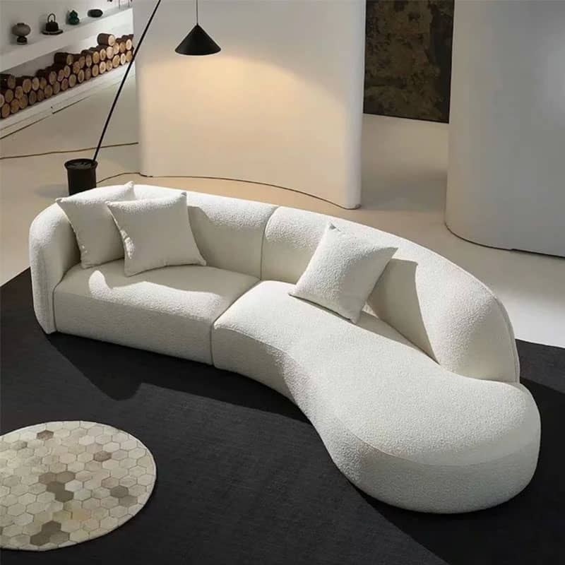 ghế sofa nỉ lông cừu