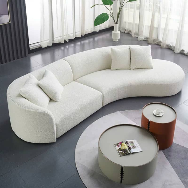 ghế sofa nỉ lông cừu