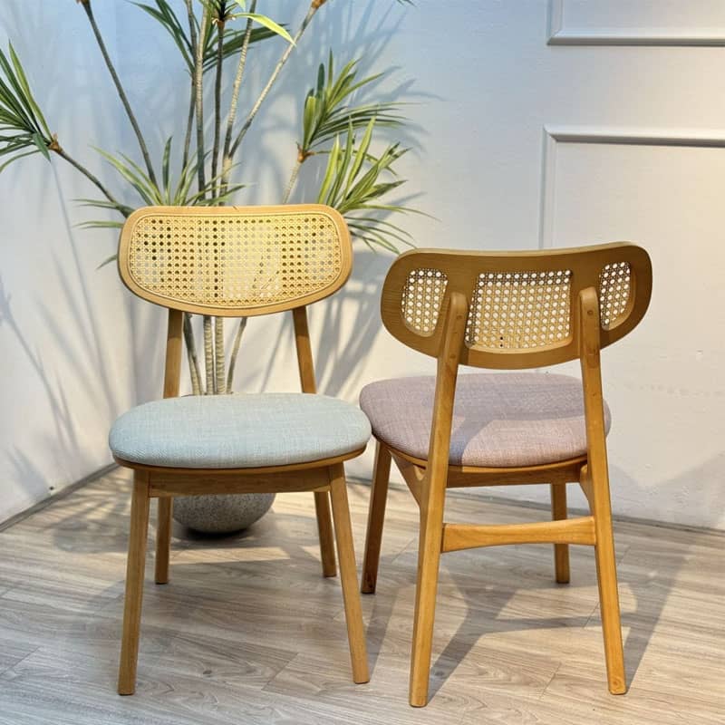 Bộ bàn ăn gỗ sồi 4 ghế BA004
