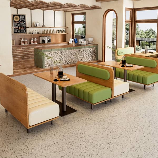 Ghế sofa dài quán cafe quán trà sữa GCF02