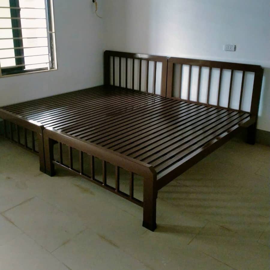 giường sắt đơn 1m6 hộp 40x80 GTD08