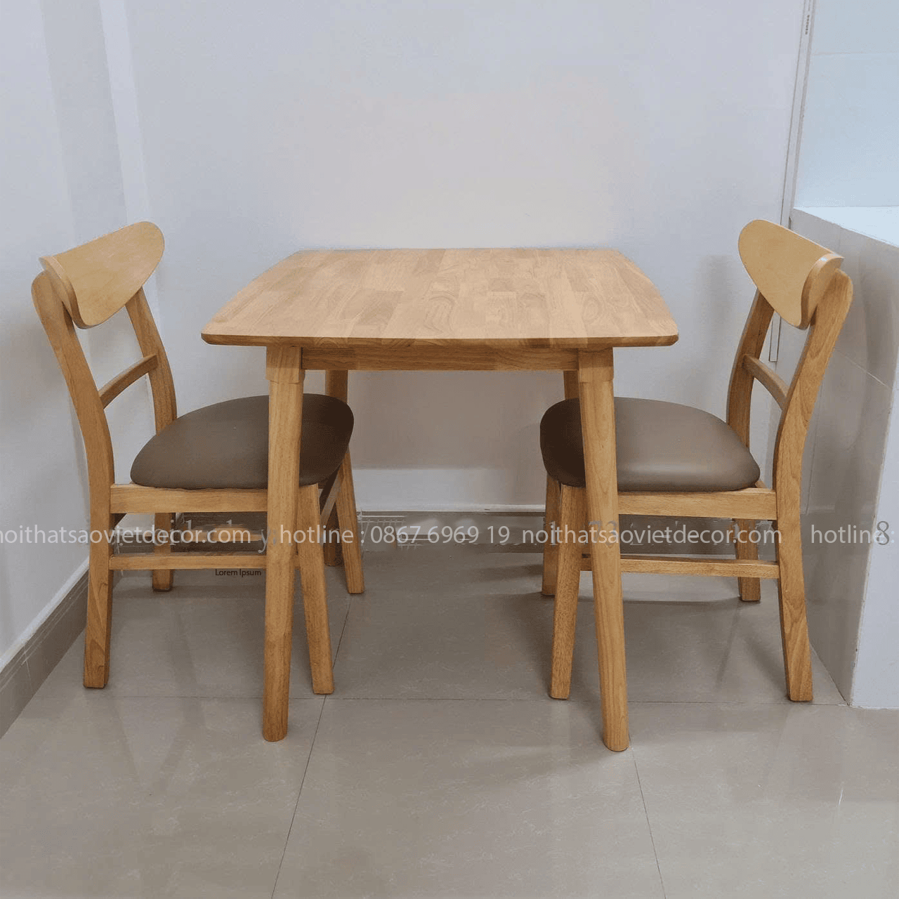 Bộ bàn ăn 2 ghế Mango BA53