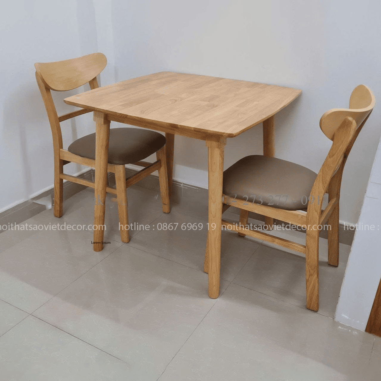 Bộ bàn ăn 2 ghế Mango BA53