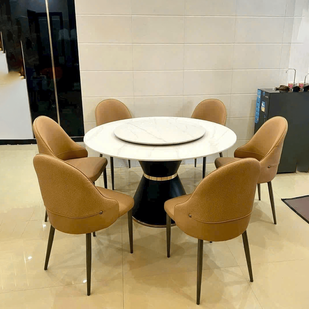 Bàn Ăn Tròn 6 Ghế Flora BA113
