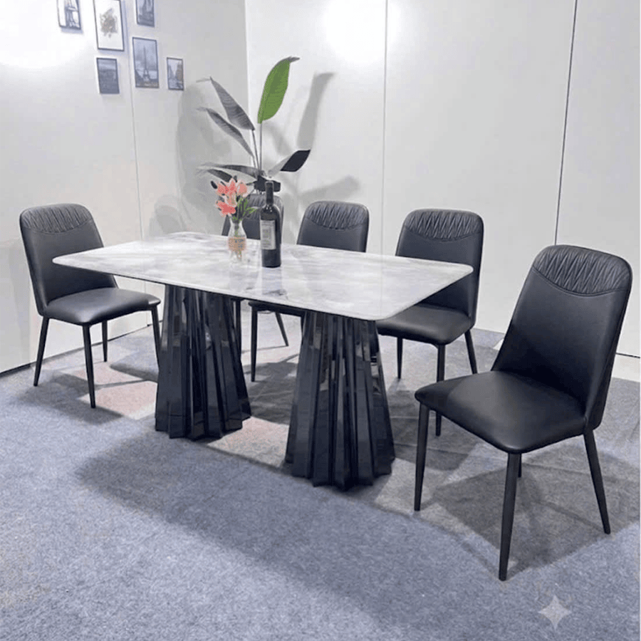 Bàn Ăn 1m6 6 Ghế 8845 BA185 – Thiết Kế Hiện Đại, Sang Trọng