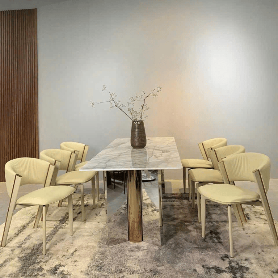 Bộ Bàn Ăn 6 Ghế Nhập Khẩu Cao Cấp BA184 – Sang Trọng, Đẳng Cấp